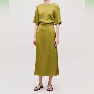 COS silk midi dress